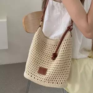 비욘드라이프 면사 펀칭 그물 숄더백 1001083