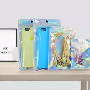 지퍼형 홀로그램 보관백 소형7X10cm 투명 미니 지퍼팩