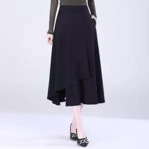 앤트맨 빈티지 봄가을 여성치마 A라인 롱스커트 복고풍 OPH1