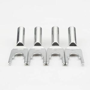 하이 퀄리티 오디오크래스트 로듐 도금 스페이드 어댑터 바나나 스피커 호환 케이블