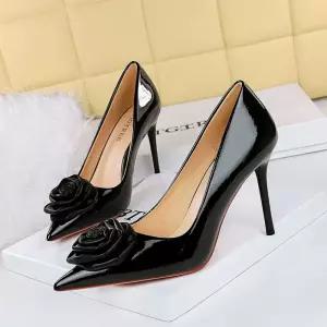 여자 하이힐 힐 파티힐 스틸레토 플라워 MN 로즈 OOTD5