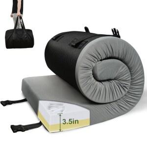 셀렉티코 3.5인치 초두꺼운 텐트 바닥 패드 커버 방수 매트리스 침대 가방 캠핑 휴대용 여행 자동차용 트렁크 폼 / 게스트 SUV 수면