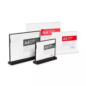 메뉴 꽂이 T자형 가로 A4 (B6265) 아크릴 L자형 POP 쇼케이스 테이블상품안내 홍보판