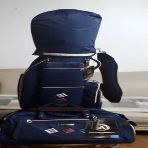 중고 여성  골프채풀세트 골프백 보스톤백 가방2개 군청색 혼마..