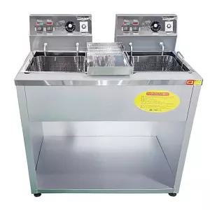 대신전기산업 전기튀김기 도장 2구 핫도그 호프집 프렌치프라이 튀김통