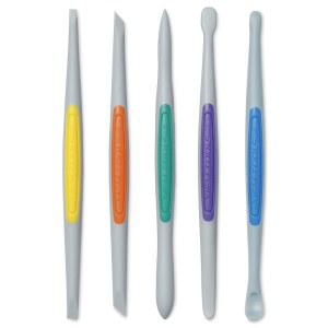 Xiem 도구 실리콘 점토 마감 5 세트 플렉스 펌 사이즈 스몰