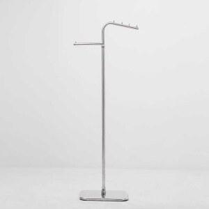 실버 스텐 옷걸이 스탠드 틈새 스틸 코트 튼튼한 행거 자켓 걸이 코너 인테리어