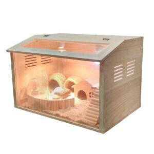 햄스터 리빙하우스 친칠라 럭셔리 놀이터 케이지 50x30x30 사육장