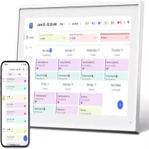 Mezed 10.1 디지털 캘린더 식사 플래너 듀티 차트 작업 목록 HD 스마트 터치 스크린 홈 인터랙티브 전자 -