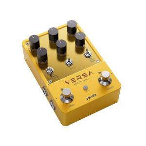 도너 기타 리버브 & 지연 페달 - 탭 템포, 프리셋 저장, 스테레오 인/아웃, 디지털 3 x 멀티 모드 이펙트 일렉트릭 페달, 트루 바이패스(옐로우 폴 II) 포함 2 in