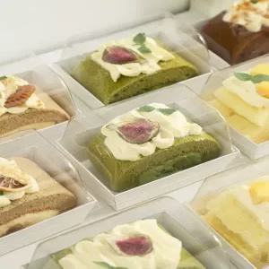 조각 케이크 케이스 조립식 100개 케익박스 투명