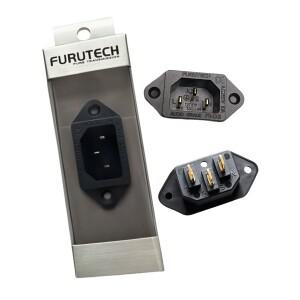 FURUTECH FI-06G 3핀 IEC 입구 소켓 AC 용접 에디션 구리 금도금 HIFI 전원 포장 상자 1Pcs