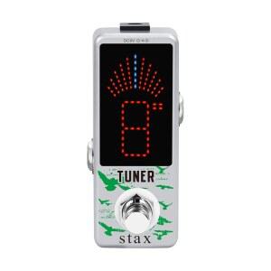 Stax 튜너 페달 크로매틱 기타 일렉트릭 및 베이스용 고정밀 튜닝 효과 정확도 1 센티미터 미니 사이즈 트루 바이패스.