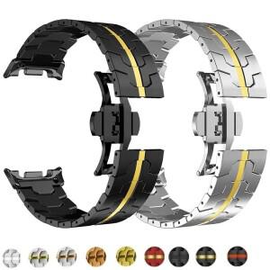 갤럭시 워치 8 40mm 44mm/8 클래식/울트라 2 스트랩 울트라 47mm용 스테인리스 스틸 밴드