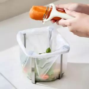 음식물쓰레기거치대 봉투 주방컵걸이 스텐거치대