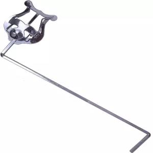 TUOREN 3/4 세로 키 유포늄 마칭 클램프온 라이어 메탈 도금 시트 음악 클립 11인치 길이