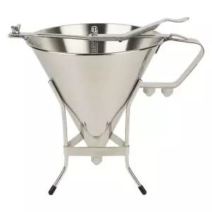 반죽주입기 깔때기 베이킹 호두과자 슈크림 타코야끼 케이크 시럽 실버 디스펜서 붕어빵