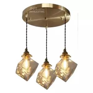 큐브천정조명 전등 빈티지 사각 침실 아이스 모던 펜던트 무드등 거실 식탁등 얼음