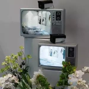 옛날tv 빈티지 소품샵 아날로그 카페 장식 티비 소품