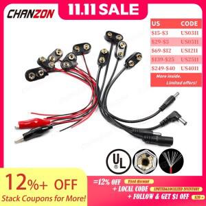 9V 배터리 커넥터 전원 클립 DC 잭 남성 여성 악어 스냅 어댑터 와이어 홀더 케이블 9 볼트 리드 소켓 플매