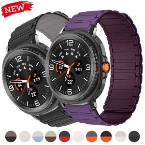 갤럭시 Watch8 용 마그네틱 스트랩 시계 울트라 47mm 2025 손목 밴드 8Classic 실리콘 스포츠