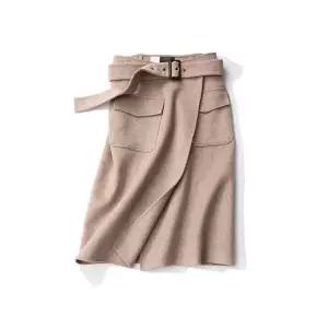 EAMT 여자 정장 스커트 핸드메이드 울 모직 양면 EUNG1