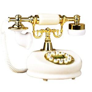 레트로전화기 골동품 유선 앤틱소품 장식 클래식전화기 버튼식 엔틱전화기 참고 표시