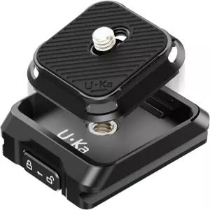 ULANZI UKA01 카메라 퀵 릴리스 플레이트 삼각대 마운트 어댑터 키트 짐벌 슬라이더 DSLR DJI 소니 38mm