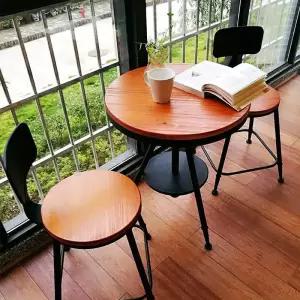 아메리칸 철제 테이블 의자 세트 실내외 휴게 커피숍 바 티테이블