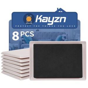 카펫용 Kayzn 8팩 가구 슬라이더 8 1/5인치 x 5 1/2인치 대형 카펫 표면의 가구용 가구를 바람처럼 움직이게 하세요
