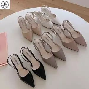 [셀러허브 패션][애슬릿] 스틸레토 슬링백 미들힐 발편한 구두 5cm (46833912)