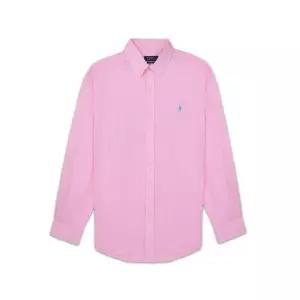 폴로 POLO RALPH LAUREN 커스텀핏 리넨 셔츠-핑크