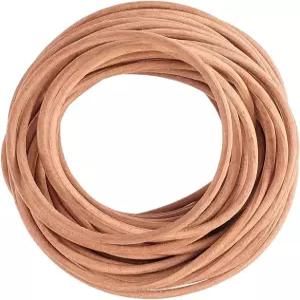 CALFOVERA 10.94야드 원형 천연 가죽 끈 3mm 페루 소가죽 오르간자 선물 가방 레이스 코딩 로프 브레이딩