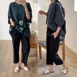 여름 인견블라우스 아이스바지 냉감바지 인견티 빅사이즈 블라우스 여름바지 냉장고바지