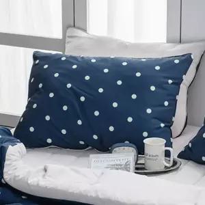 해피니 베개커버 도트 세미마이크로 베개 50x70 (네이비) (베개솜 별매)