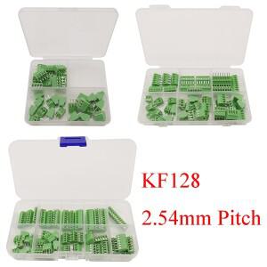 KF128 2.54mm 미니 소형 PCB 나사식 단자대 커넥터 KF128-2.54 2P 3P 4P 5P 6P 7P 8P 9P 10P 26-18AWG 케이