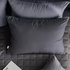 해피니 내추럴 비비드 베개커버 50x70cm (차콜) (베개솜 별매)