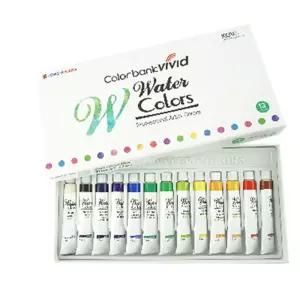 비비드 수채화물감 7.5ml 13색블로우 불로워 마블 미술놀이 세트 아크릴그림 아크릴화 미술붓