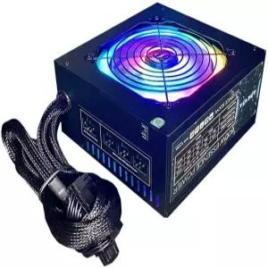 자동 열 제어 120mm RGB 팬 115/230V 스위치 모든 보호 기능을 갖춘 Apevia ATX-ES700-RGB 에센스 700W ATX