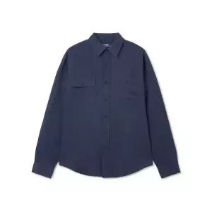 폴로 POLO RALPH LAUREN 클래식핏 리넨 실크 트윌 워크셔츠 - 네이비