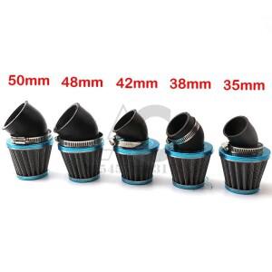 바이크 오토바이 에어 필터 35mm 42mm 범용 맞는 50cc 110cc 125cc ATV 스쿠터 핏 먼지 자전거