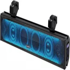 코브로스 UTV 사운드 바 - 26 와이드 4 스피커 1 소프트 돔 트위터 풀 레인지 멀티 컬러 조명 IPX5 내후성