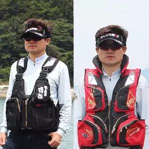 무라사메 바다 낚시 해상 선상 갯바위 루어 민물 포켓 구명조끼 낚시용 계류 자켓 구명복