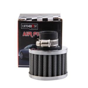 범용 인터페이스 바이크 오토바이 에어 필터 ID 18mm 슬리버 자동차 콘 차가운 공기 흡입 터보 벤트 크랭크