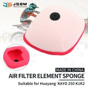 JSBM 바이크 오토바이 구덩이 먼지 자전거 KAYO 250 K1 K2 모토 듀얼 폼 레이어 스폰지 에어 필터 용 클린