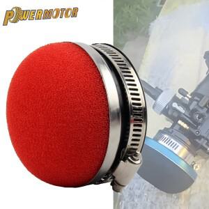 바이크 오토바이 28 32 35 38 42 45 50 54 58 MM 스트레이트 폼 에어 필터 스펀지 클리너 모토 스쿠터 모토