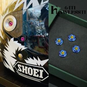 SHOEI X14 X15 Z8 Z7 GTAIR Glamster용 FLAWLESSTI Gr5 티타늄 헬멧 볼트