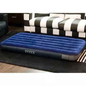 인텍스 듀라빔 에어매트+발펌프세트(수퍼싱글) (네이비)