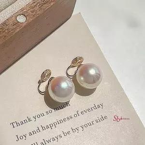 진주귀걸이 에어울리는 10mm 귀거리 한복 8mm 12mm 핑크 귀뚫지않는 이어커프 클립형 귀찌def451