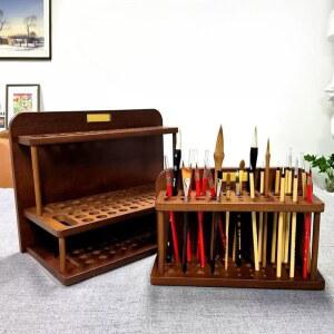 붓케이스 받침대 꽂이 통 걸이 붓 거치대 스몰 사이즈 휴대용 붓집 소품